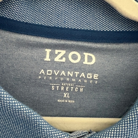 IZOD Advantage Performance Natural Stretch Size XL Blue - Picture 2 of 4